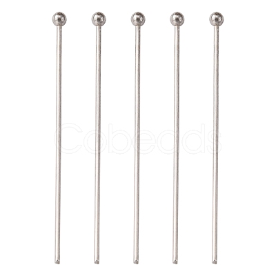Tarnish Resistant 304 Stainless Steel Ball Head Pins STAS-K146-045-35x0.7mm-1
