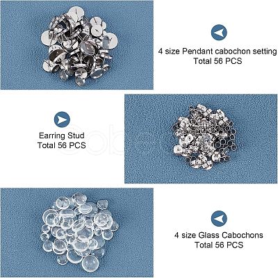 DIY Stud Earring Making Kits DIY-UN0002-59-1