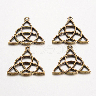 Tibetan Style Alloy Pendants TIBEP-19367-AB-NR-1