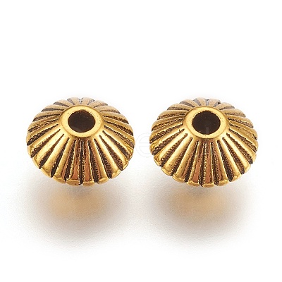 Tibetan Style Alloy Spacer Beads LS-GLF0620Y-1