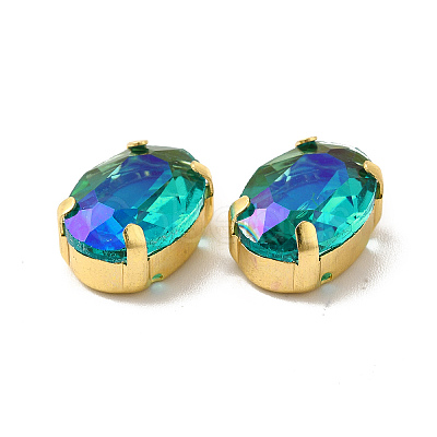 Moonlight Effect Oval Sew on Rhinestone GLAA-P055-01A-G01-1