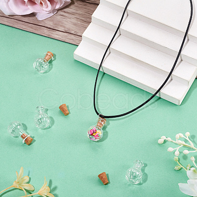 10Pcs Clear Glass Wishing Bottles AJEW-TA0002-85B-1