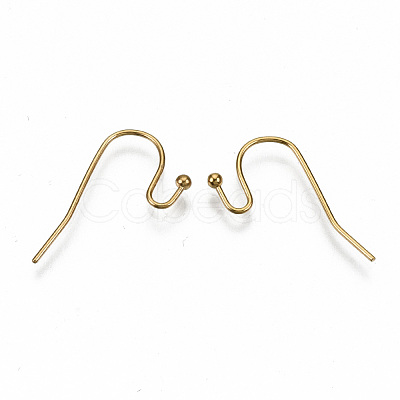 304 Stainless Steel Earring Hooks STAS-S111-005G-NR-1