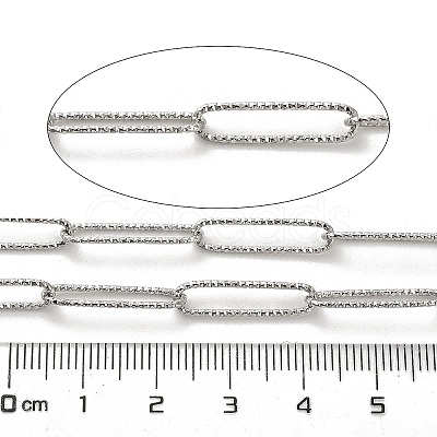 304 Stainless Steel Paperclip Chains CHS-A016-08P-A-1