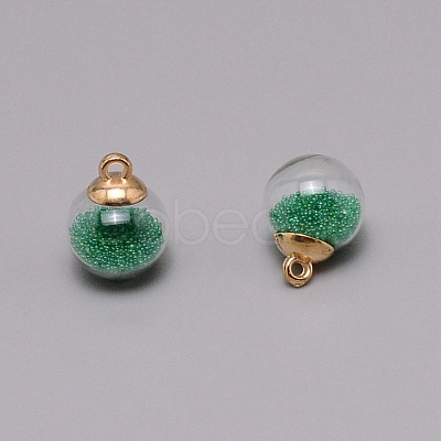 Transparent Glass Globe Pendant GLAA-WH0027-1