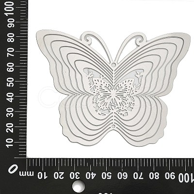 201 Stainless Steel Laser Cut Connector Charms STAS-Z116-04P-03-1