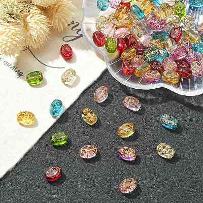100Pcs Transparent Glass Beads Strands GLAA-CJ0002-10-1