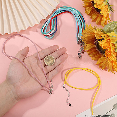 9Pcs 9 Colors Round Nylon Milan Cord Necklace Making NJEW-PH01635-1