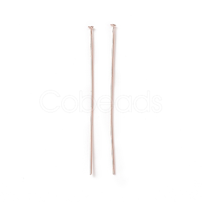 Brass Flat Head Pins X-KK-WH0058-03D-RG-1