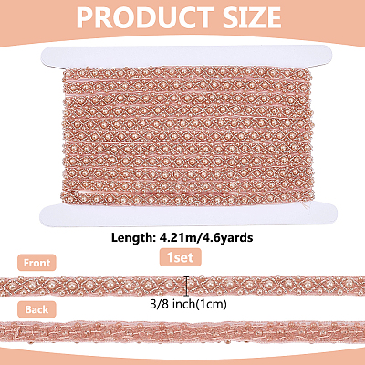 4.6Yards Resin Beaded Trim OCOR-FG0003-44B-1