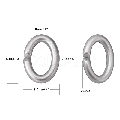 Opaque Spray Painted Acrylic Linking Rings OACR-S021-67A-B02-1