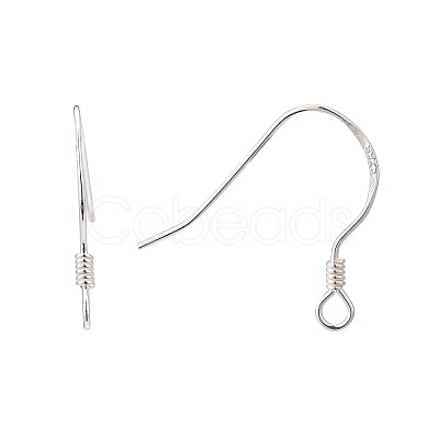 925 Sterling Silver Earring Hooks X-STER-K167-049A-S-1