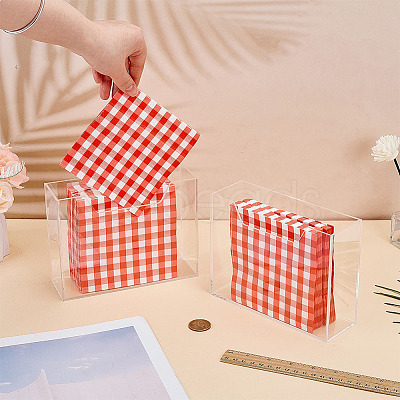 2Pcs Acrylic Wall Mounted Disposable Towel Storage Holders for Bathroom CON-GO0001-19-1
