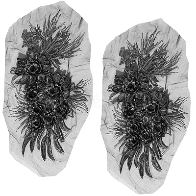 3D Flower Lace Appliques DIY-WH0430-459A-1