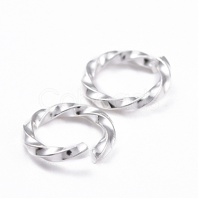 304 Stainless Steel Open Jump Rings X-STAS-F191-12S-B-1