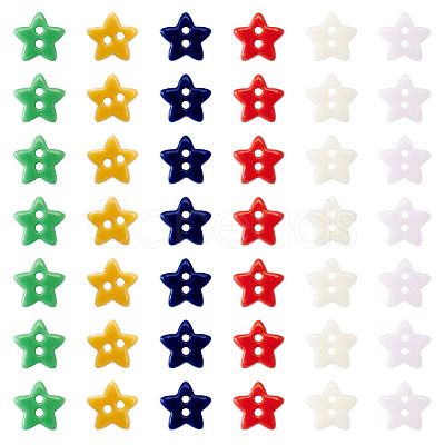 80Pcs 2-Hole Porcelain Buttons PORC-PJ0001-02B-1