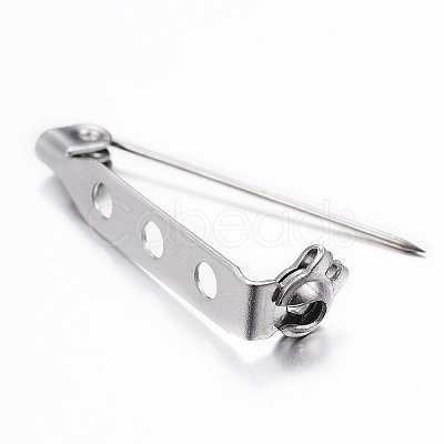 Tarnish Resistant 304 Stainless Steel Brooch Findings Sets LS-STAS-G137-52P-1