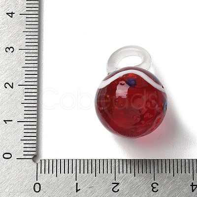Christmas Handmade Lampwork Pendants LS-LAMP-L081-01E-1