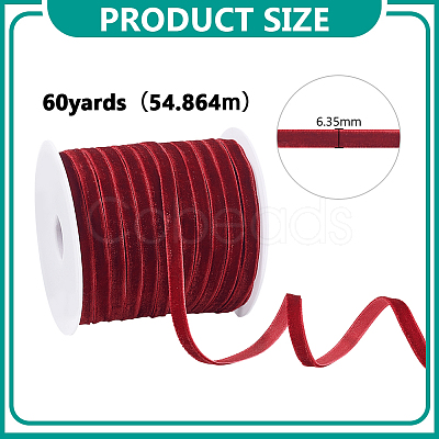 Nylon Single Face Velvet Ribbons OCOR-HY0001-72C-1