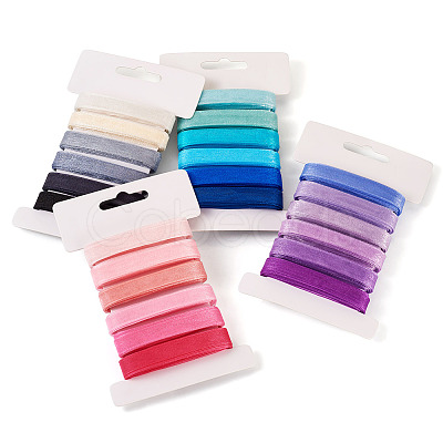 30 Yards 6 Colors Polyester Ribbon OCOR-TAC0028-06A-1