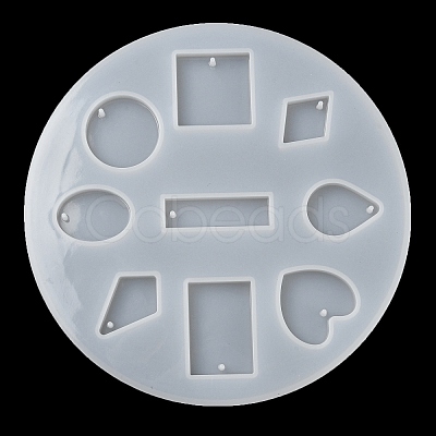 Geometrical Shape DIY Pendant Silicone Molds DIY-E070-01A-1