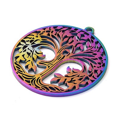 304 Stainless Steel Pendants STAS-R116-08RC-1