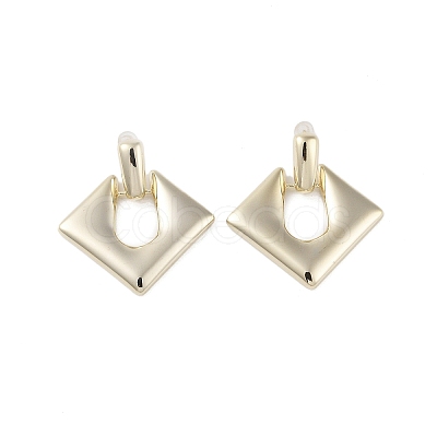 Brass Pendants Stud Earrings EJEW-B046-10G-1