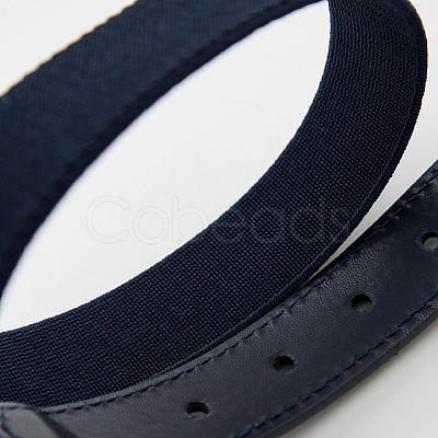 1Pc Imitation Leather & Polyester Elastic Softball Belts AJEW-CL0001-37A-1