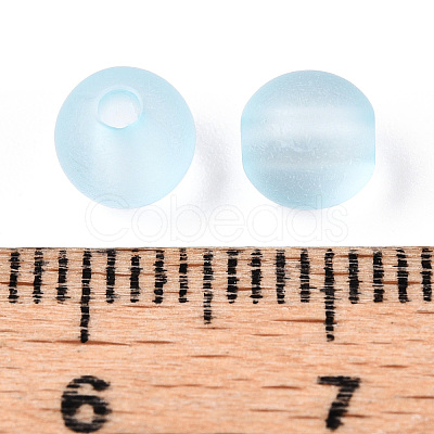 Transparent Acrylic Ball Beads FACR-R021-8mm-06-1