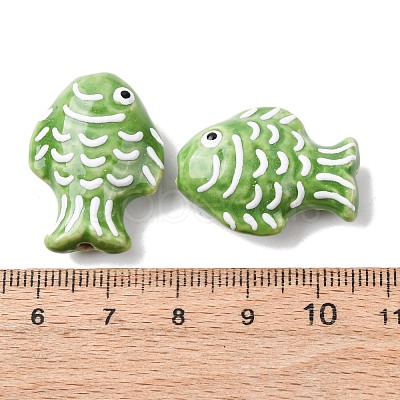 Handmade Porcelain Beads PORC-K010-08K-1