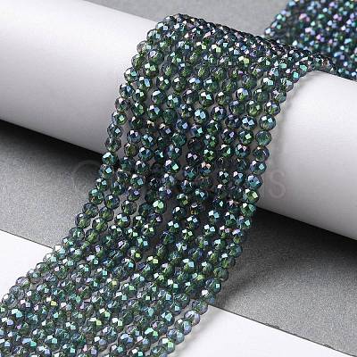 Electroplate Transparent Glass Beads Strands X1-GLAA-H021-01B-FR01-1