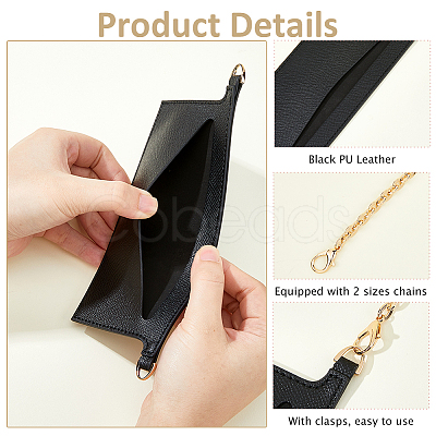 1Pc Rectangle PU Leather Purse Organizer Inserts DIY-HS0002-31A-1
