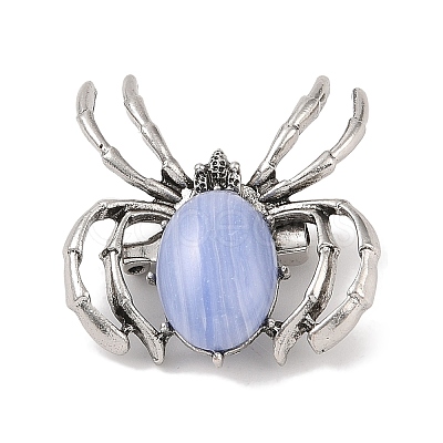 Synthetic  Gemstone Brooches G-A224-01AS-18-1