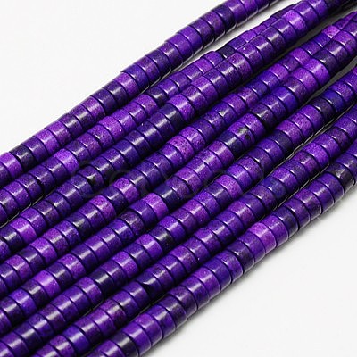 Synthetic Turquoise Beads Strands TURQ-G110-6x3mm-03-1