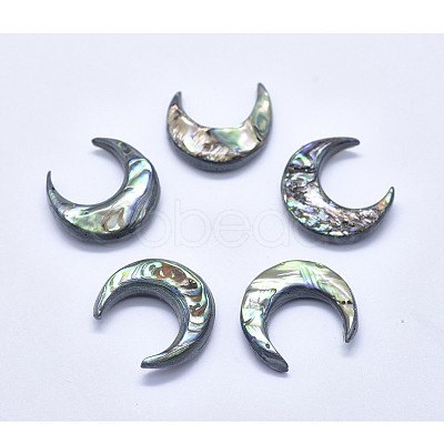 Natural Abalone Shell/Paua Shell Cabochons SSHEL-P015-80A-20mm-1