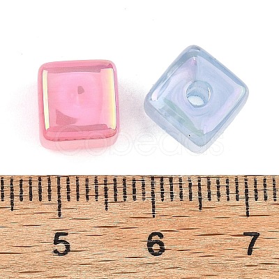 UV Plating Opaque Acrylic Beads MACR-K361-43-1
