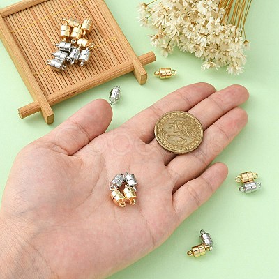 20 Sets 2 Colors Alloy Magnetic Clasps PALLOY-CJ0002-43-1