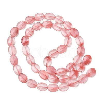Synthetic Cherry Quartz Glass Beads Strands G-H349-A01-27-1