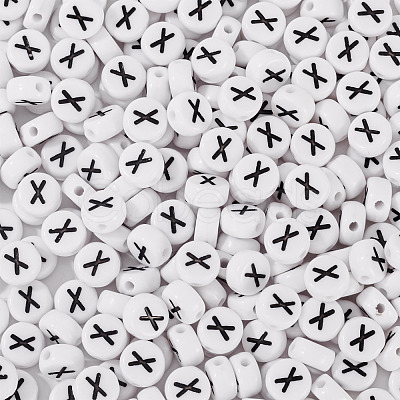 500Pcs Acrylic Beads SACR-TA0001-55X-1