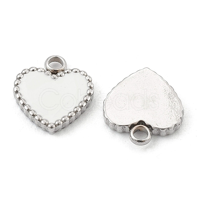 Fashion 304 Stainless Steel Enamel Pendants STAS-Z009-08P-1