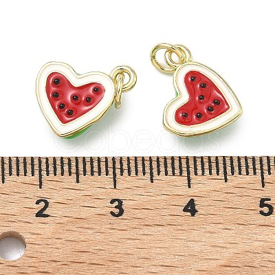 Brass Enamel Pendants KK-H259-11B-G01-1