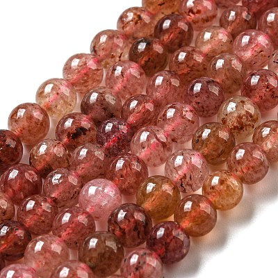 Natural Strawberry Quartz Beads Strands G-M443-A01-01-1