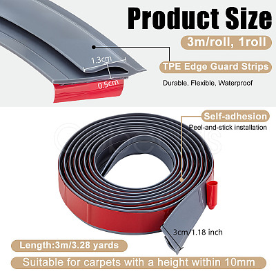 Self-adhesion TPE Edge Guard Strips DIY-WH0899-130C-1