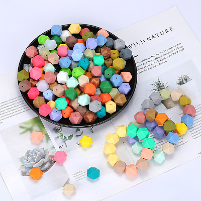 Hexagonal Silicone Beads LS-SI-JX0020A-46-1