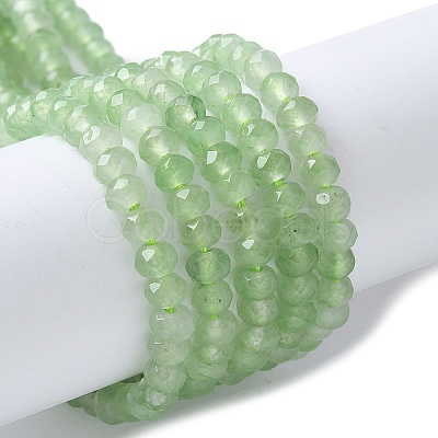 Dyed Natural Malaysia Jade Rondelle Beads Strands G-E316-2x4mm-56-1