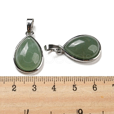 Natural Green Aventurine Pendants G-I358-B25-1