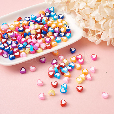 Opaque Acrylic Beads OACR-BT0001-01-1