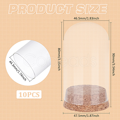 10Pcs Glass Dome Cover AJEW-BC0006-86-1