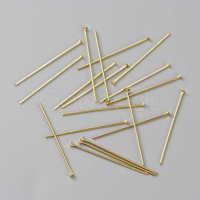 Brass Flat Head Pins KK-TAC0012-14-1