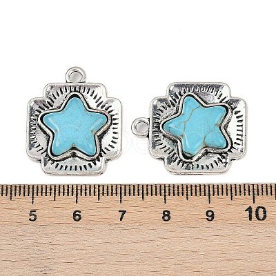 Synthetic Turquoise Pendants FIND-C068-19AS-1